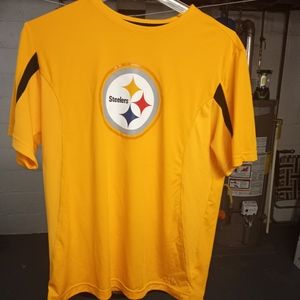 Men's Majestic Brand Pittsburgh Steelers Athletic/Jogging Shirt - Sz Mens Large